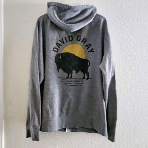 Oversized Buffalo Zip Hoodie Jacket